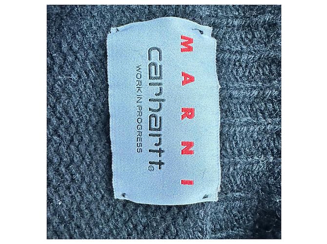 Marni X Carhartt Wip Pullover aus mehrfarbiger Schurwolle Mehrfarben - Ansicht 5
