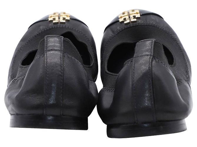 Bailarinas Jolie en piel negra Tory Burch Negro - vista 3