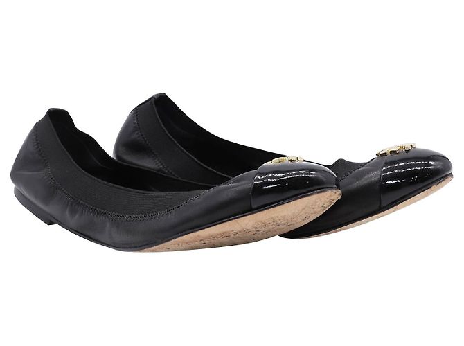 Bailarinas Jolie en piel negra Tory Burch Negro - vista 4