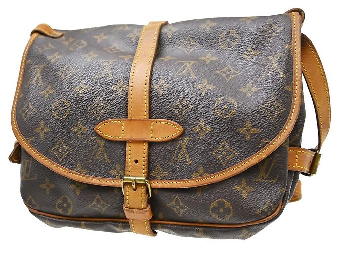 Louis Vuitton Saumur Canvas 30 Marrone - vista 2