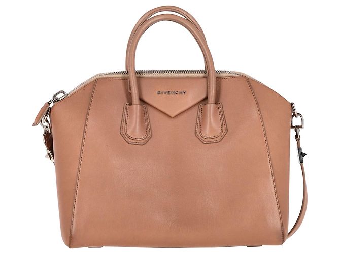 Borsa Antigona Givenchy in pelle beige Marrone - vista 3