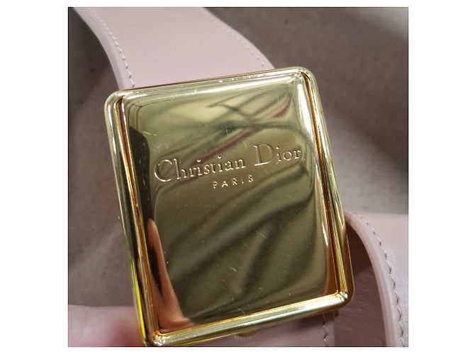 Borsa Dior Micro 30 Montaigne Flap in pelle di vitello rosa - vista 4
