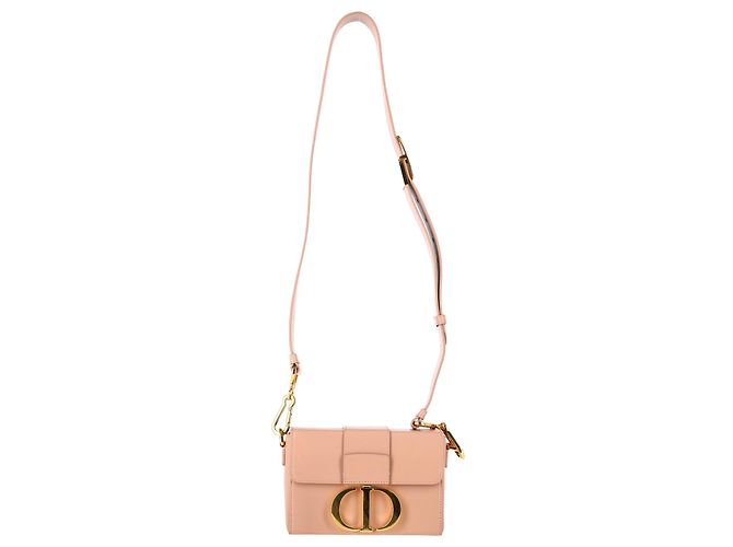 Borsa Dior Micro 30 Montaigne Flap in pelle di vitello rosa - vista 6