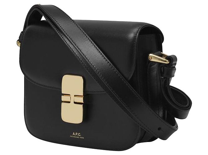 Apc Borsa Hobo Grace Mini - A.P.C. - Black - Pelle Nero - vista 4
