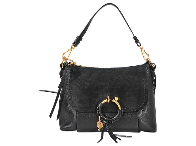 See by Chloé Borsa Hobo Joan - See By Chloe - Black - Pelle Nero - vista 2