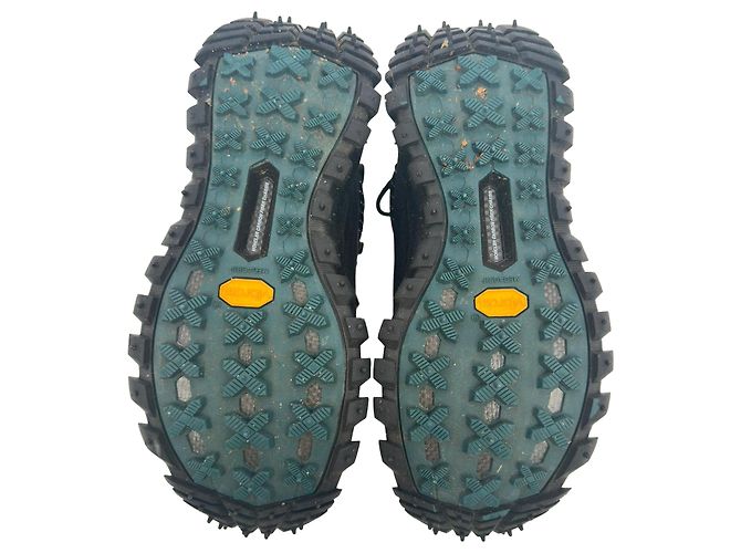 Sneakers alte Moncler Trailgrip High GTX in pelle nera Nero - vista 13