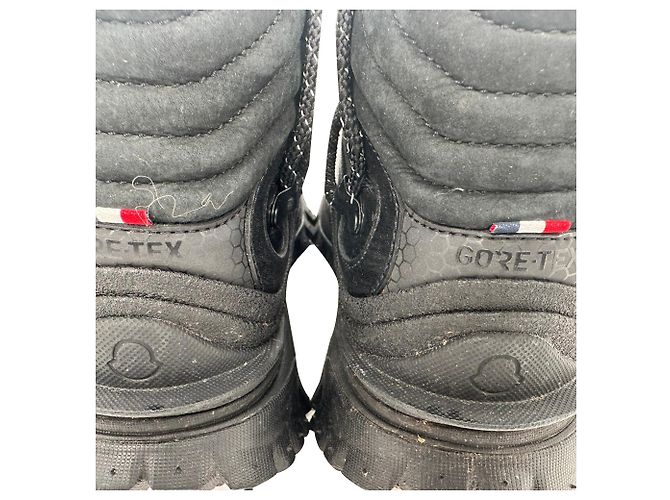 Sneakers alte Moncler Trailgrip High GTX in pelle nera Nero - vista 16