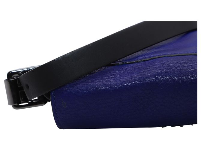 Mini borsa Mila in pelle blu Mulberry - vista 5