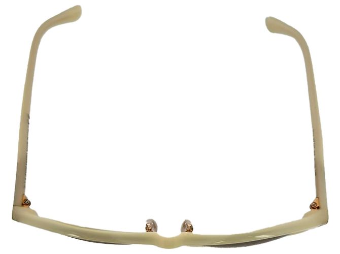Gafas de sol Cat-Eye Tinted Tom Ford en acetato Ecru Blanco Crudo - vista 3