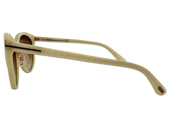 Gafas de sol Cat-Eye Tinted Tom Ford en acetato Ecru Blanco Crudo - vista 7
