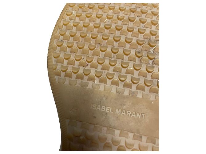 Botas Beslay de Isabel Marant en ante perforado gris - vista 6