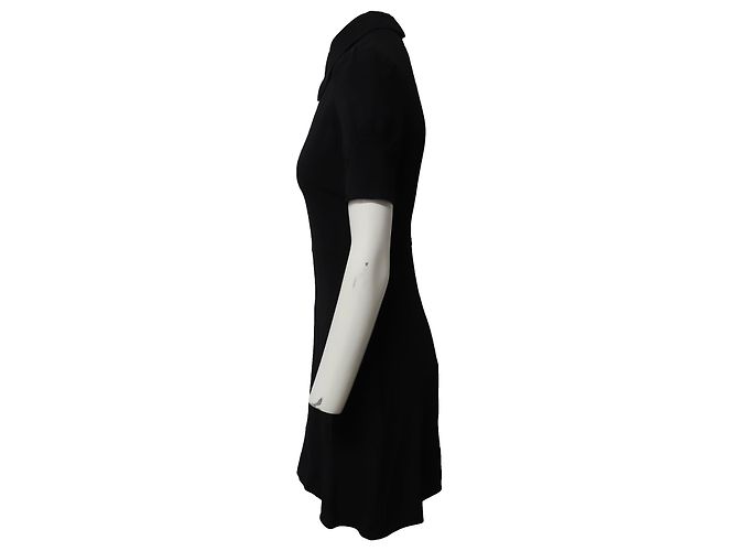 Stella Mc Cartney Mini abito Blair Keyhole in viscosa nera Stella McCartney Nero - vista 2