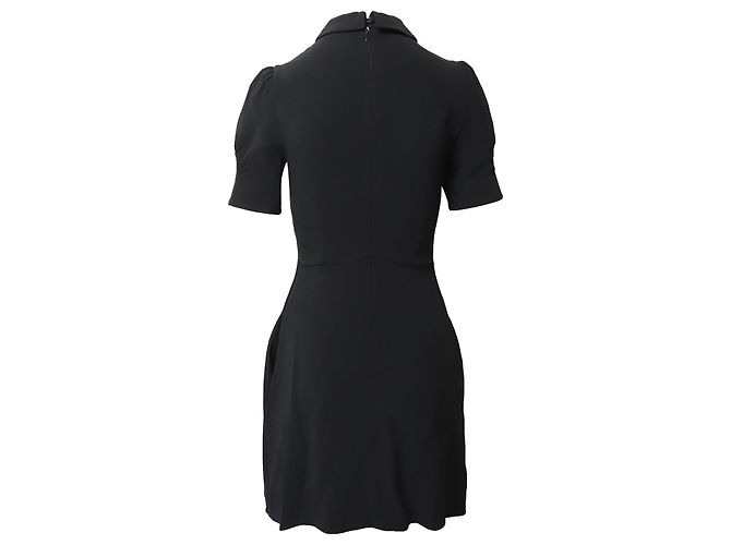 Stella Mc Cartney Mini abito Blair Keyhole in viscosa nera Stella McCartney Nero - vista 3