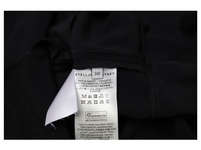 Stella Mc Cartney Mini abito Blair Keyhole in viscosa nera Stella McCartney Nero - vista 9