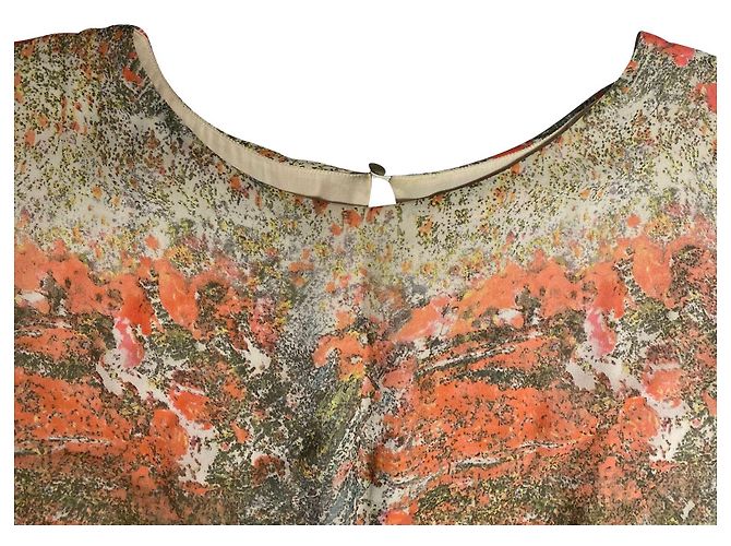 Alice + Olivia Mini-Kleid mit Blumenprint aus Multicolour-Polyester Python drucken - Ansicht 3