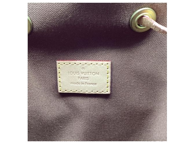 Louis Vuitton Monogram Bosphore Rucksack aus braun beschichtetem Canvas Rot - Ansicht 12