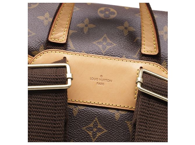 Louis Vuitton Monogram Bosphore Rucksack aus braun beschichtetem Canvas Rot - Ansicht 3
