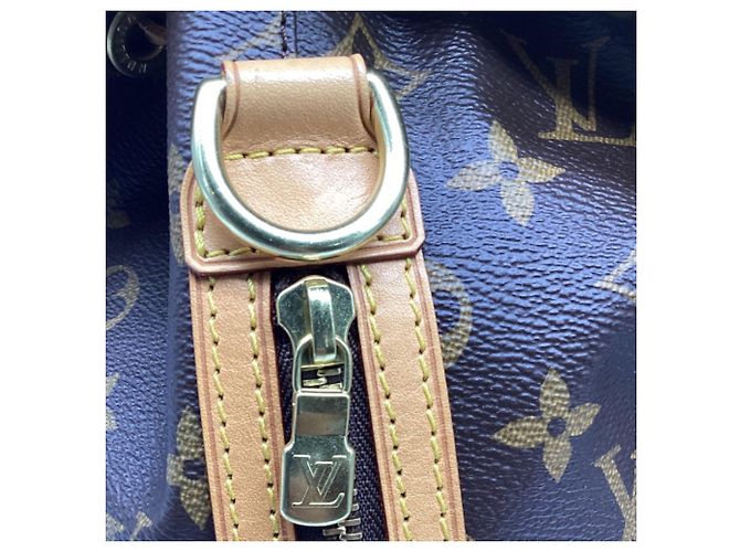 Louis Vuitton Monogram Bosphore Rucksack aus braun beschichtetem Canvas Rot - Ansicht 6