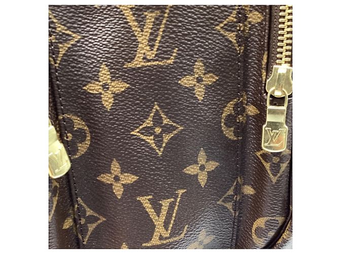 Louis Vuitton Monogram Bosphore Rucksack aus braun beschichtetem Canvas Rot - Ansicht 7