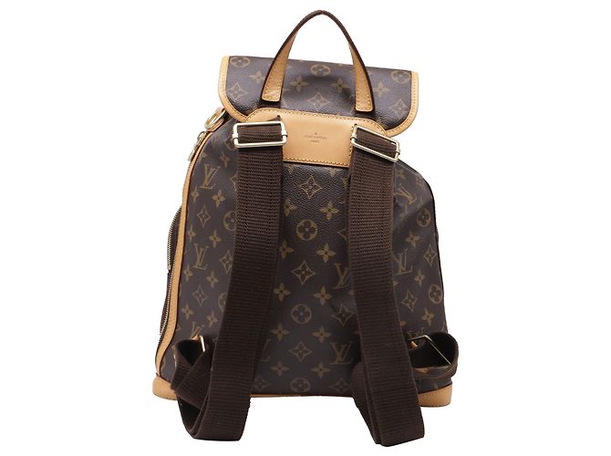 Louis Vuitton Monogram Bosphore Rucksack aus braun beschichtetem Canvas Rot - Ansicht 8