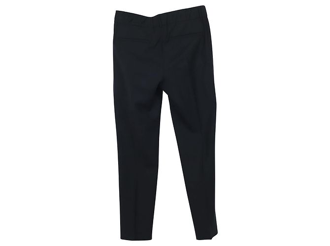 Brunello Cucinelli Hose aus Navy Blue Wolle Blau Marineblau - Ansicht 2