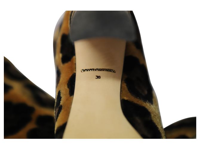 Stivaletti in pelle di vitello con stampa leopardata Dolce & Gabbana Multicolor Velluto - vista 6