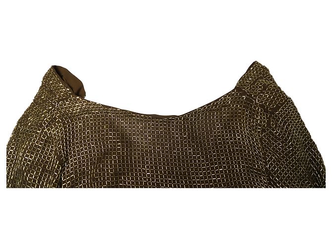 Vestido Tom Ford Draped Backless en seda dorada Dorado Metálico - vista 4
