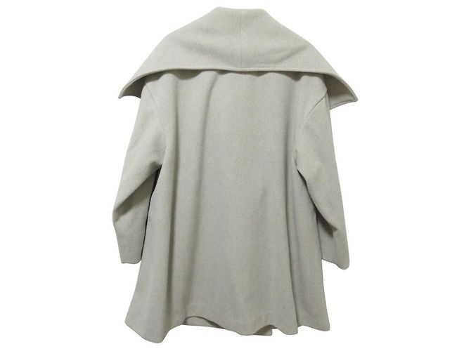 Autre Marque Abrigo pitchoune con gran cuello de chal Beige - vista 2