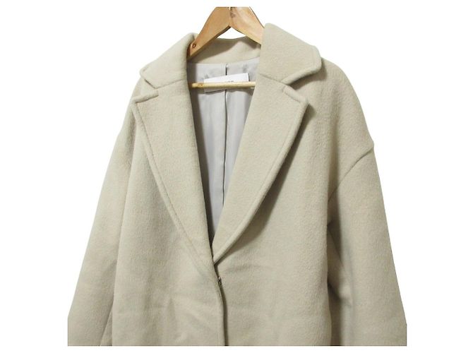 Autre Marque Abrigo de mezcla de lana y angora JOURNAL STANDARD Beige - vista 3