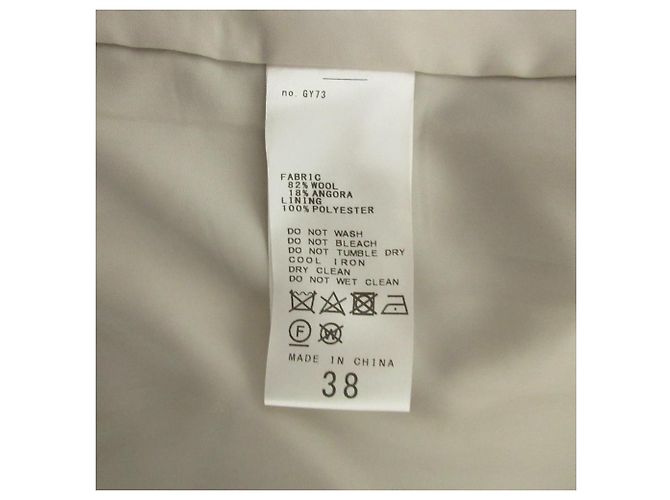Autre Marque Abrigo de mezcla de lana y angora JOURNAL STANDARD Beige - vista 7