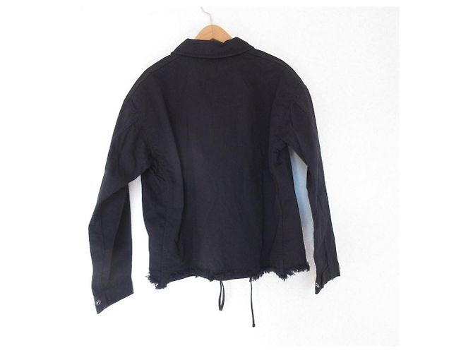 Autre Marque Chaqueta militar con flecos Johnbull Negro - vista 2