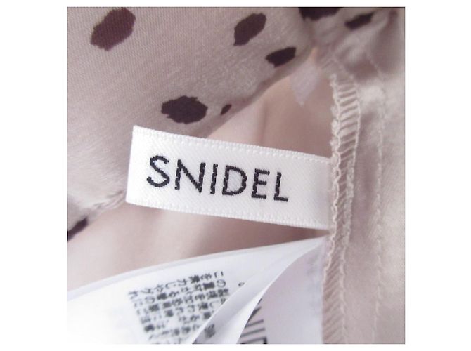 Autre Marque Falda ajustada con estampado snidel Beige - vista 5