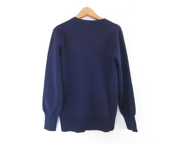 Autre Marque Feinstrick-Pullover mit glatter Oberfläche STYLE DELI Blau Marineblau - Ansicht 2