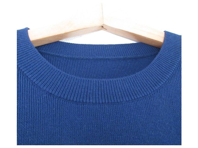 Autre Marque Feinstrick-Pullover mit glatter Oberfläche STYLE DELI Blau Marineblau - Ansicht 3