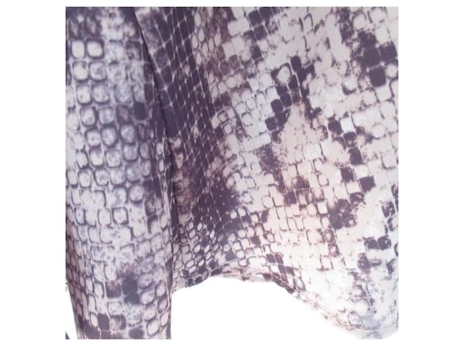 Autre Marque Falda Mila Owen Bias Switch Python Print Beige - vista 4