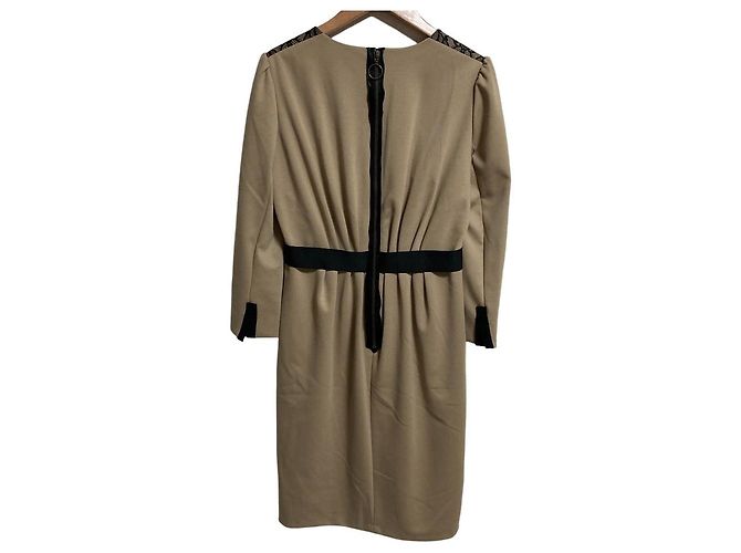 LANVIN COLLECTION Kleid mit Spitzeneinsätzen Grün - Ansicht 2