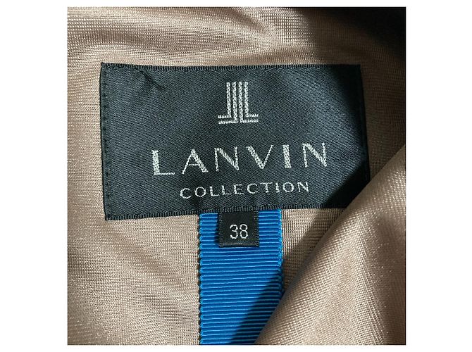 LANVIN COLLECTION Kleid mit Spitzeneinsätzen Grün - Ansicht 7