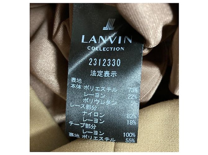 LANVIN COLLECTION Kleid mit Spitzeneinsätzen Grün - Ansicht 8