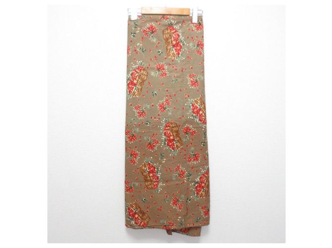 Autre Marque Falda larga cruzada con estampado de frutas WONDERFUL WORLD Beige - vista 2