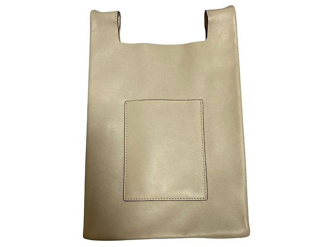 Autre Marque Borsa a tracolla e Tote Bag 2 way in pelle ORSETTO Beige - vista 2