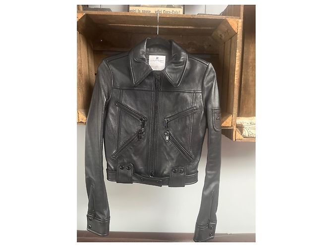Courreges Courrèges Lederjacke schwarz - Ansicht 2