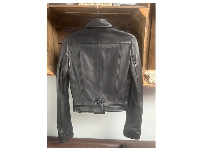 Courreges Courrèges Lederjacke schwarz - Ansicht 5