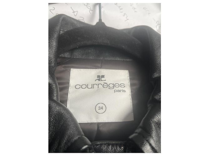 Courreges Courrèges Lederjacke schwarz - Ansicht 6