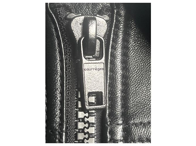 Courreges Courrèges Lederjacke schwarz - Ansicht 7