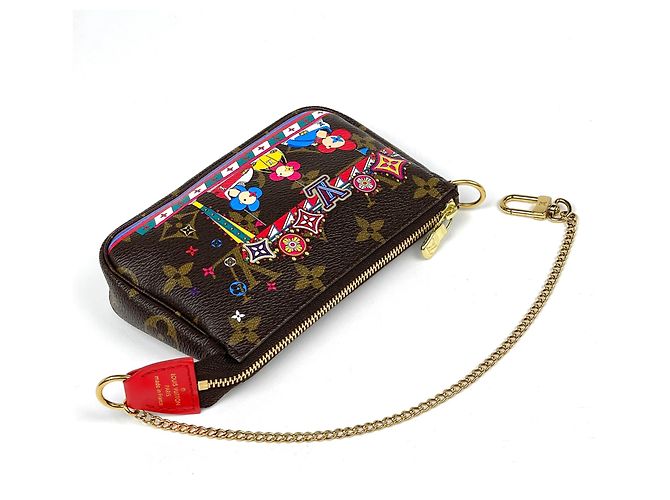 Louis Vuitton Mini Pochette Accessoires Vivienne Pochette Accessori Marrone - vista 4