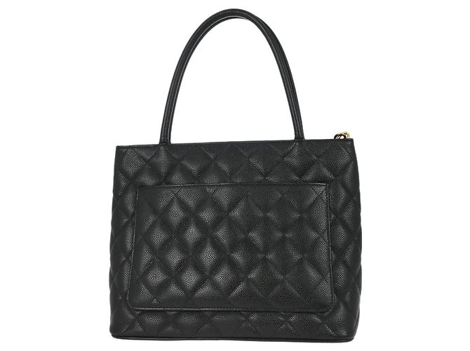 Tote Medallion Chanel Matelassé Caviar Nero - vista 2