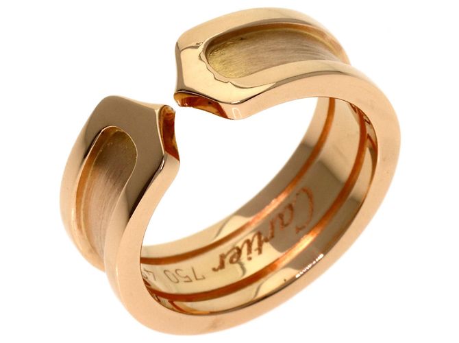 Anello Cartier C2 in oro rosa 18K - vista 2