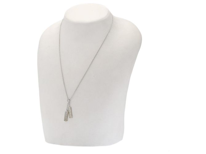 Collana Tiffany & Co. 1837 Double Bar 1P Diamond - vista 4