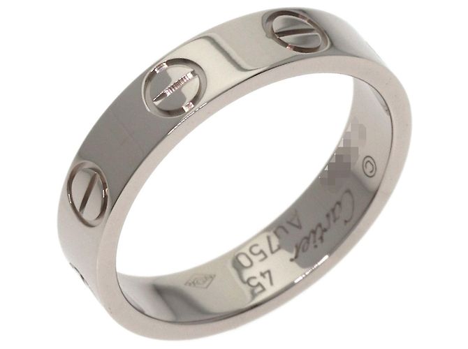 Anello Cartier Mini Love in oro bianco 18K - vista 2