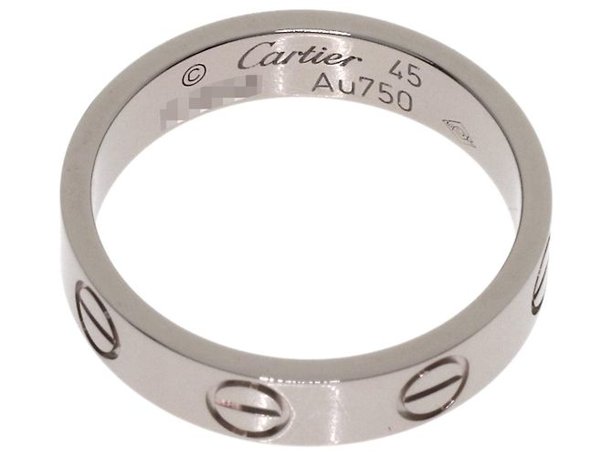 Anello Cartier Mini Love in oro bianco 18K - vista 4